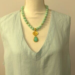 NWOT LA Fixsun Light Blue Linen Maxi Dress XL